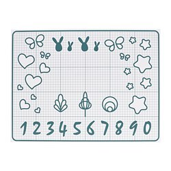 白色/天蓝色